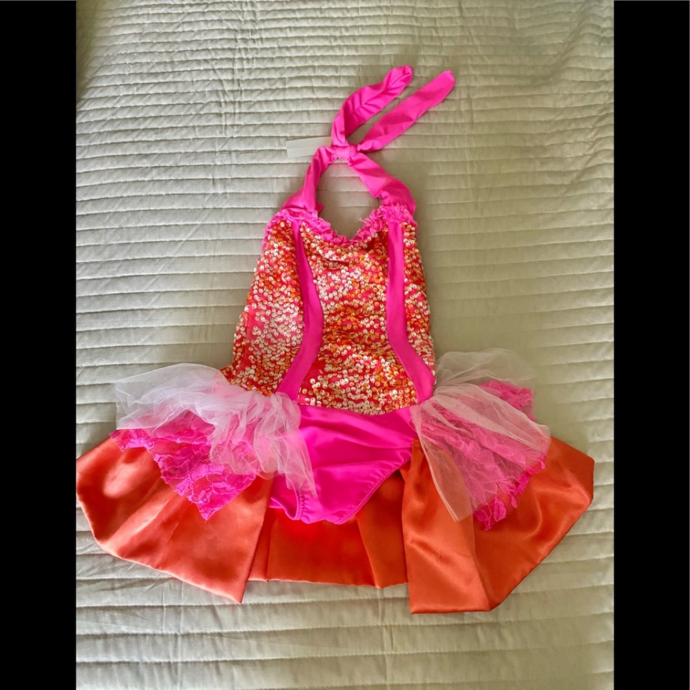 Custom Jazz Costume in Pinks & Oranges 💃🏻
